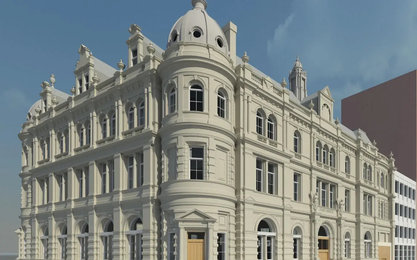 3D Revit model - former post office, dundee